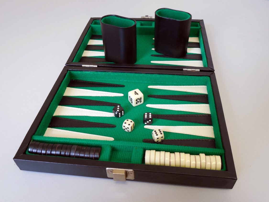 backgammon, game, board game